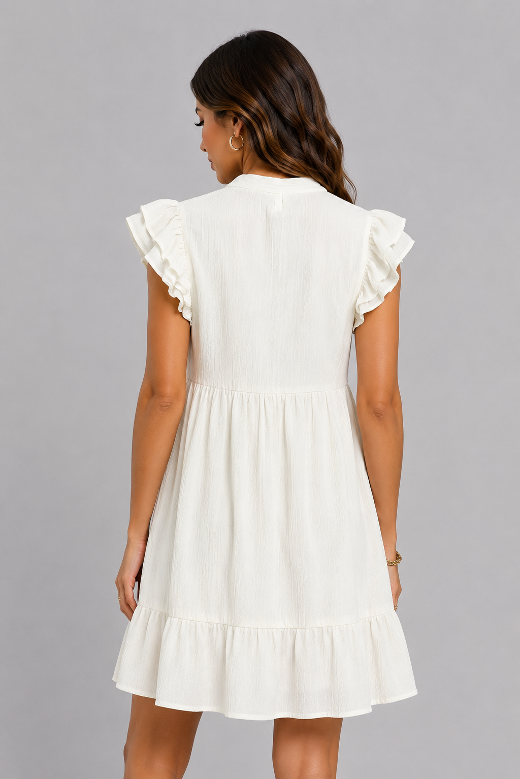 Alaina Ruffle Babydoll Dress