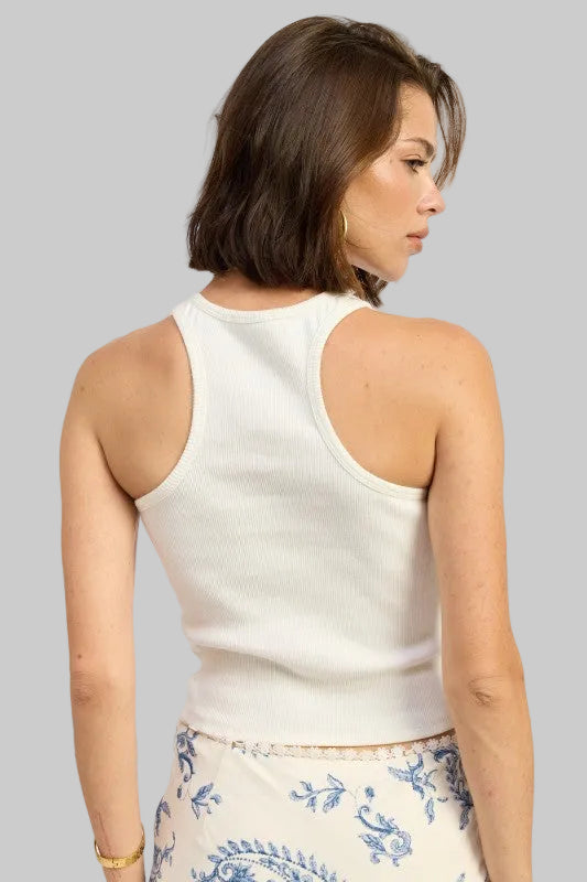 Alani Boho Racerback Beaded Tank Top