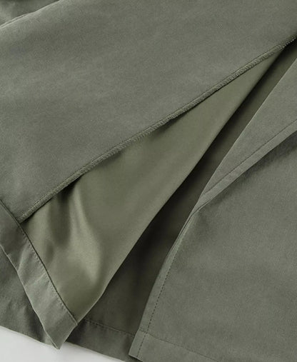 Aleia Collar Belted Cropped Trench Coat