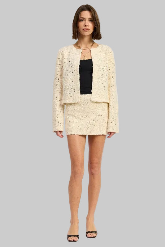 Amira Boho Macrame Mini Skirt