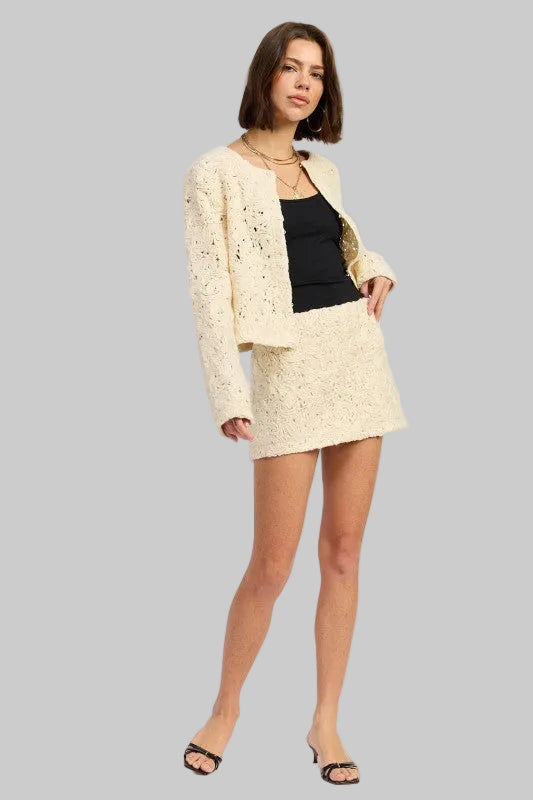 Amira Boho Macrame Mini Skirt