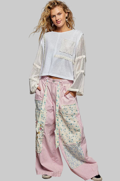 Aria Boho Crochet Lace Mesh Top