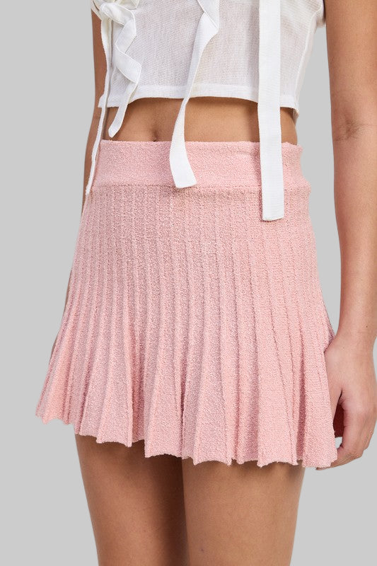 Ariana Bohemian Pleated Mini Skirt