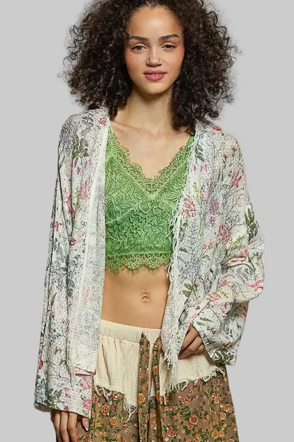 Aubrey Floral Boho Cardigan 