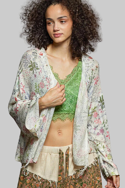 Aubrey Floral Boho Cardigan 