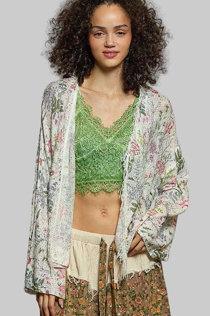 Aubrey Floral Boho Cardigan 