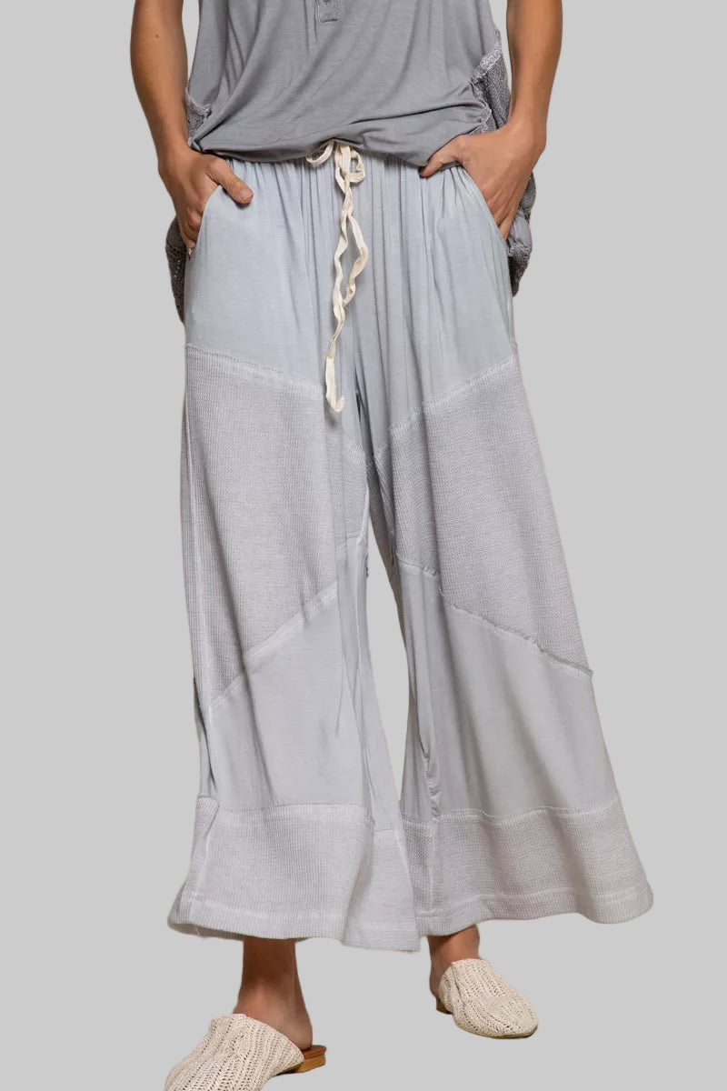 Ava Boho Cozy Wide Leg Pants with Drawstring