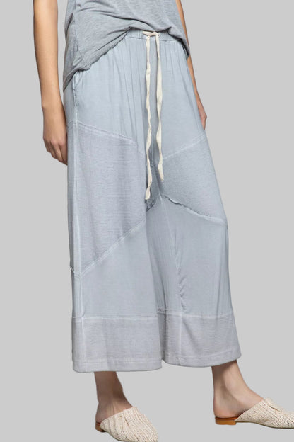 Ava Boho Cozy Wide Leg Pants with Drawstring
