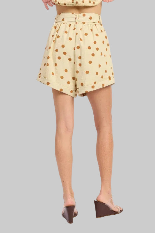 Bailey Cuffed Hem Belted Shorts