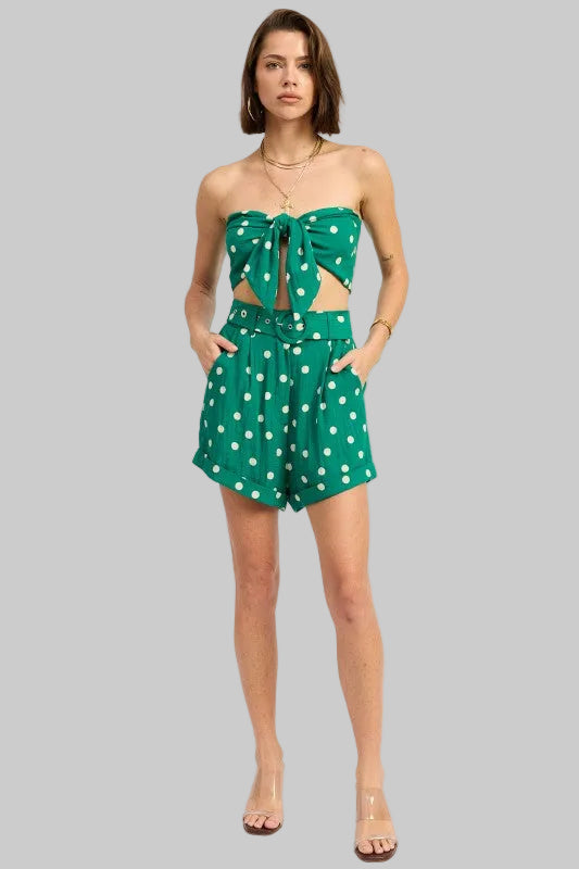 Bailey Cuffed Hem Belted Shorts