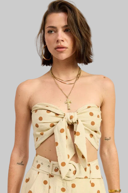 Bailey Front Tie Scarf Top