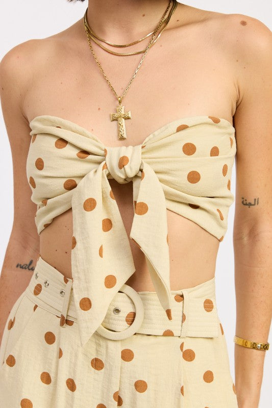 Bailey Front Tie Scarf Top