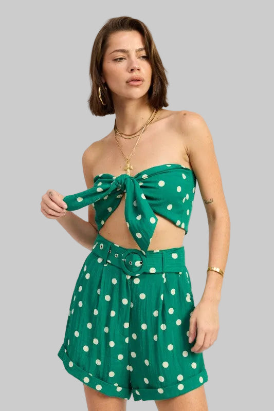 Bailey Front Tie Scarf Top