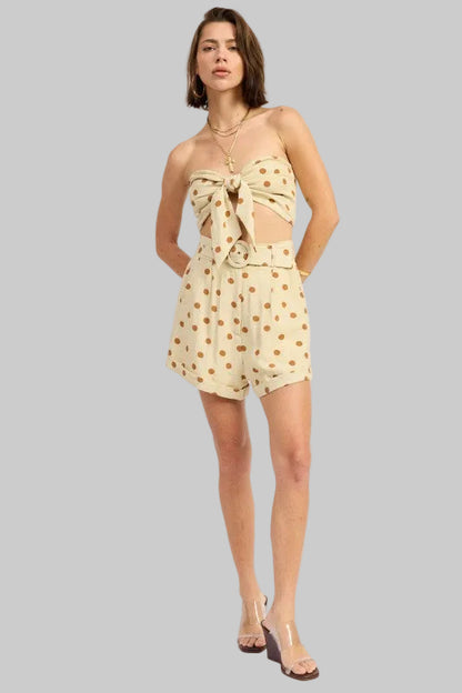 Bailey Front Tie Scarf Top