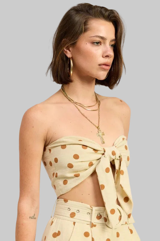 Bailey Front Tie Scarf Top