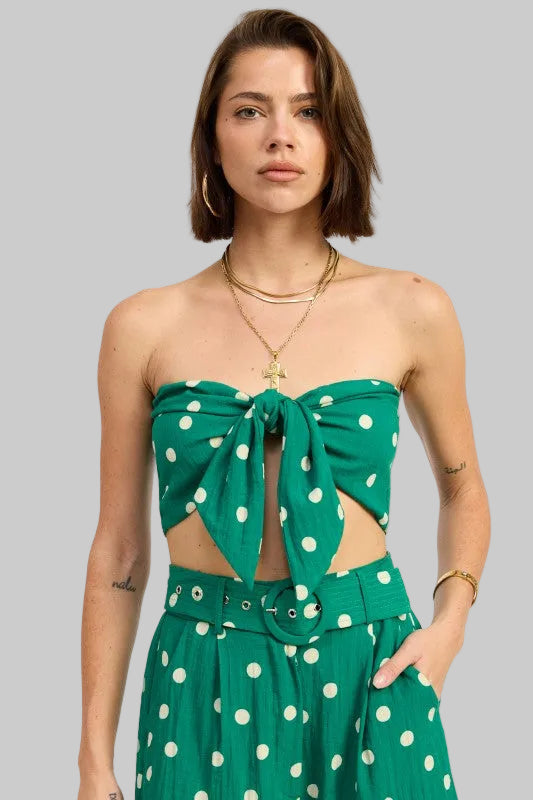 Bailey Front Tie Scarf Top