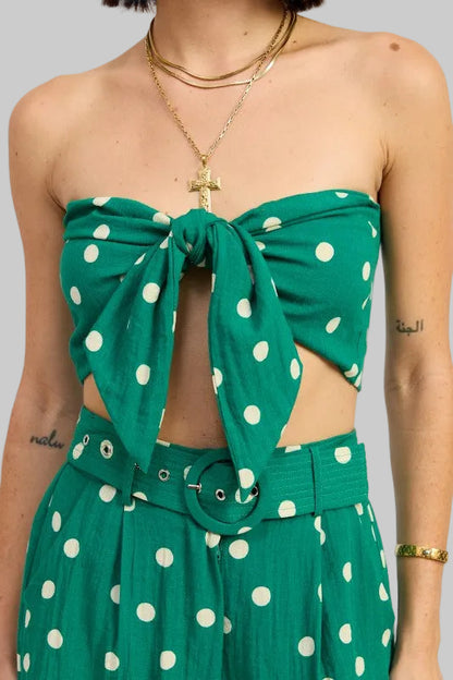 Bailey Front Tie Scarf Top