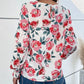 Bohemian Floral Long Lantern Sleeve Fall Blouse