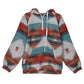 Boho Aztec Western Multi Color Drawstring Pullover Hoodie
