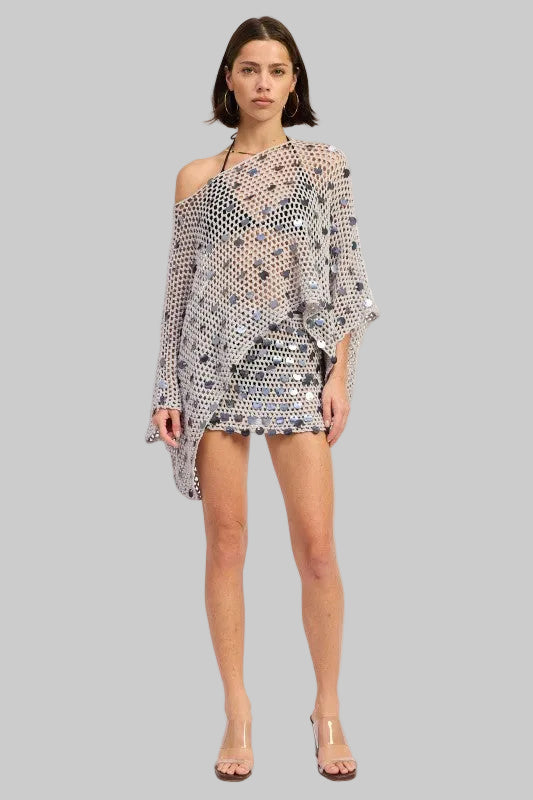 Brianna Boho Crochet Mini Skirt