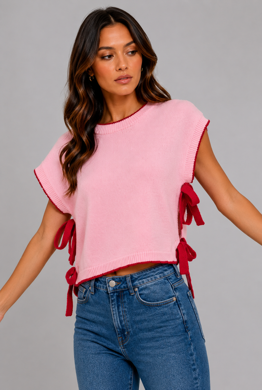 Brynlee Dolman Side Ribbon Tie Top