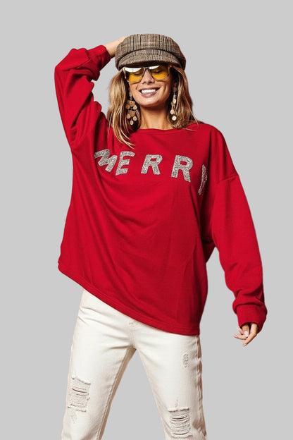 Cecelia Holiday Merry Glitter Top