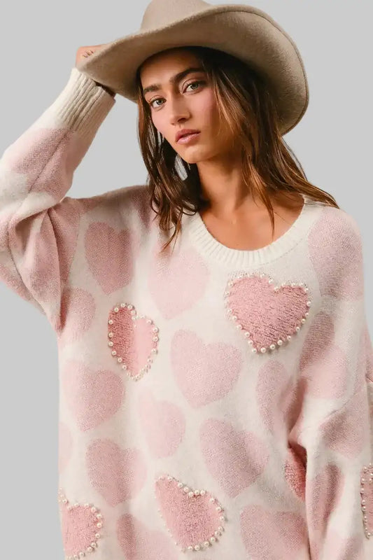 Charlie Heart Pearl Sweater
