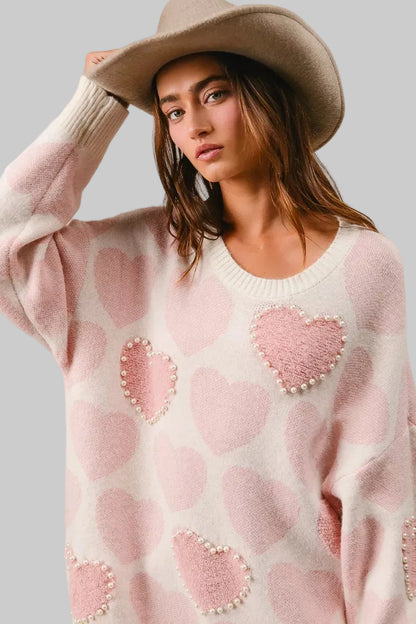 Charlie Heart Pearl Sweater