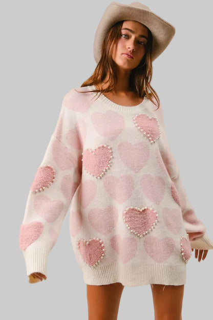 Charlie Heart Pearl Sweater