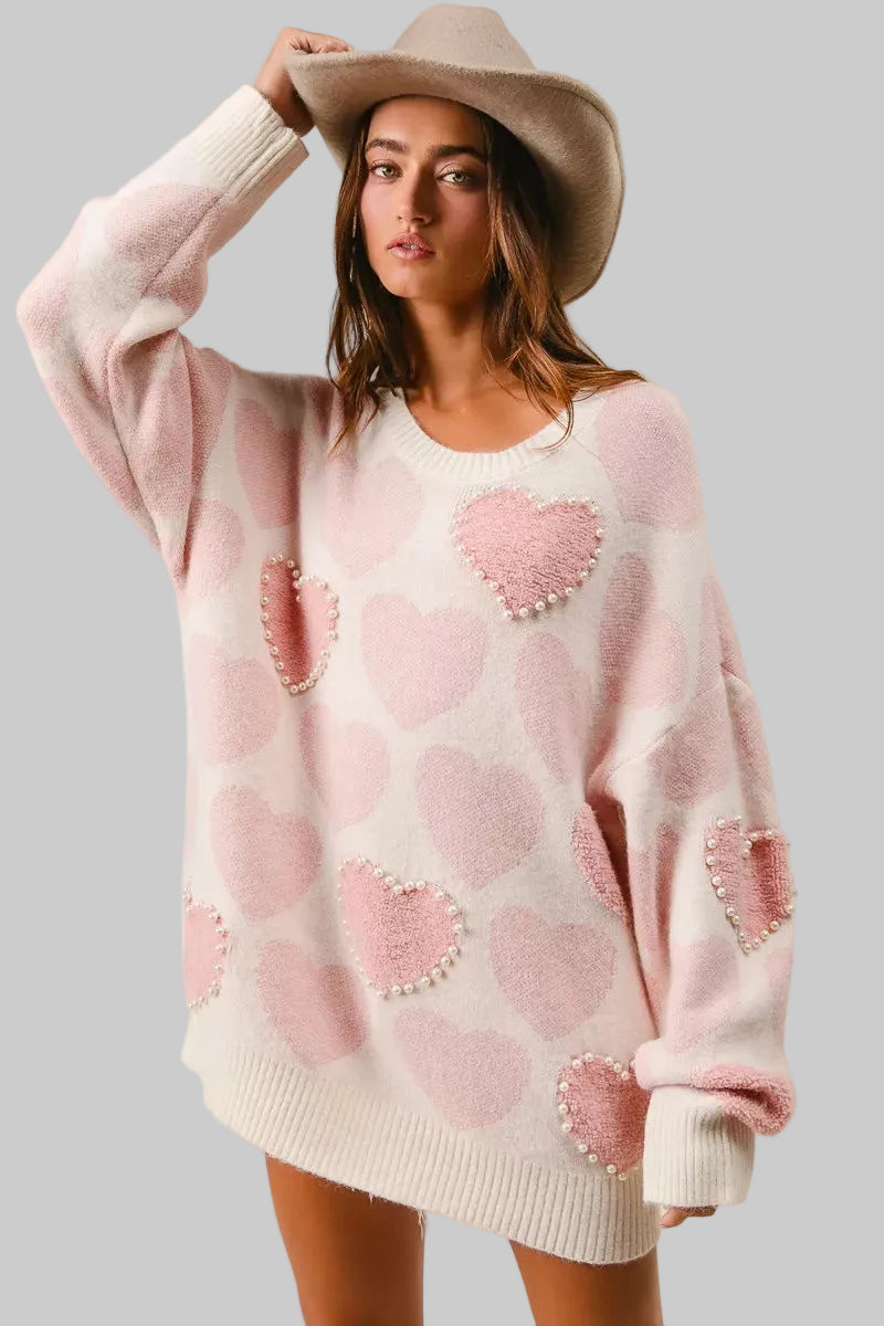 Charlie Heart Pearl Sweater