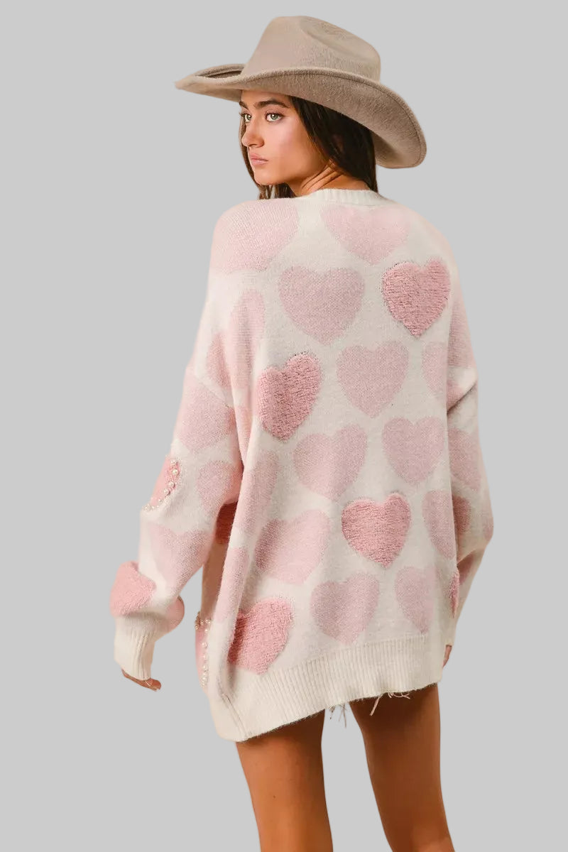 Charlie Heart Pearl Sweater