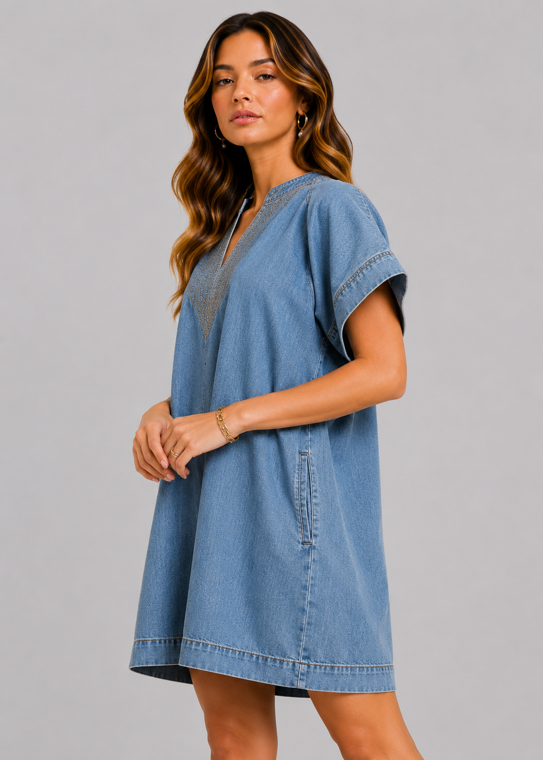 Lia Country Denim Mini Dress