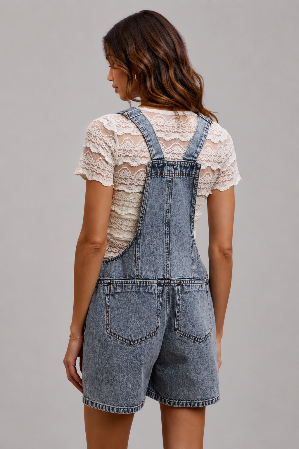 Chloe Denim Washed Romper