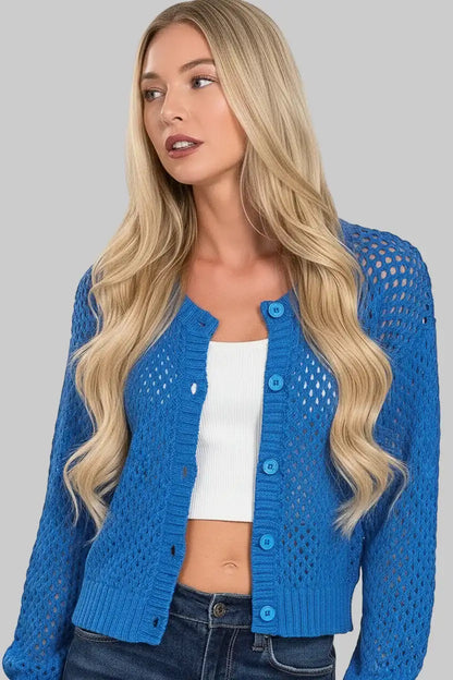 Claire Boho Crochet Cardigan Sweater