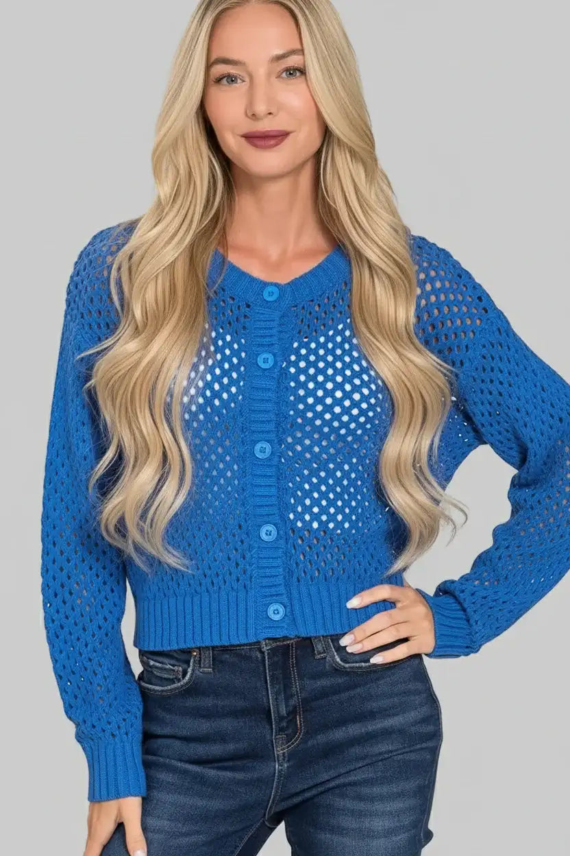 Claire Boho Crochet Cardigan Sweater