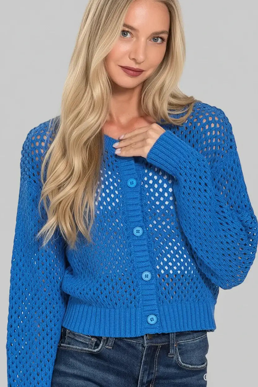 Claire Boho Crochet Cardigan Sweater
