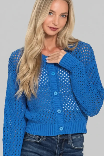 Claire Boho Crochet Cardigan Sweater