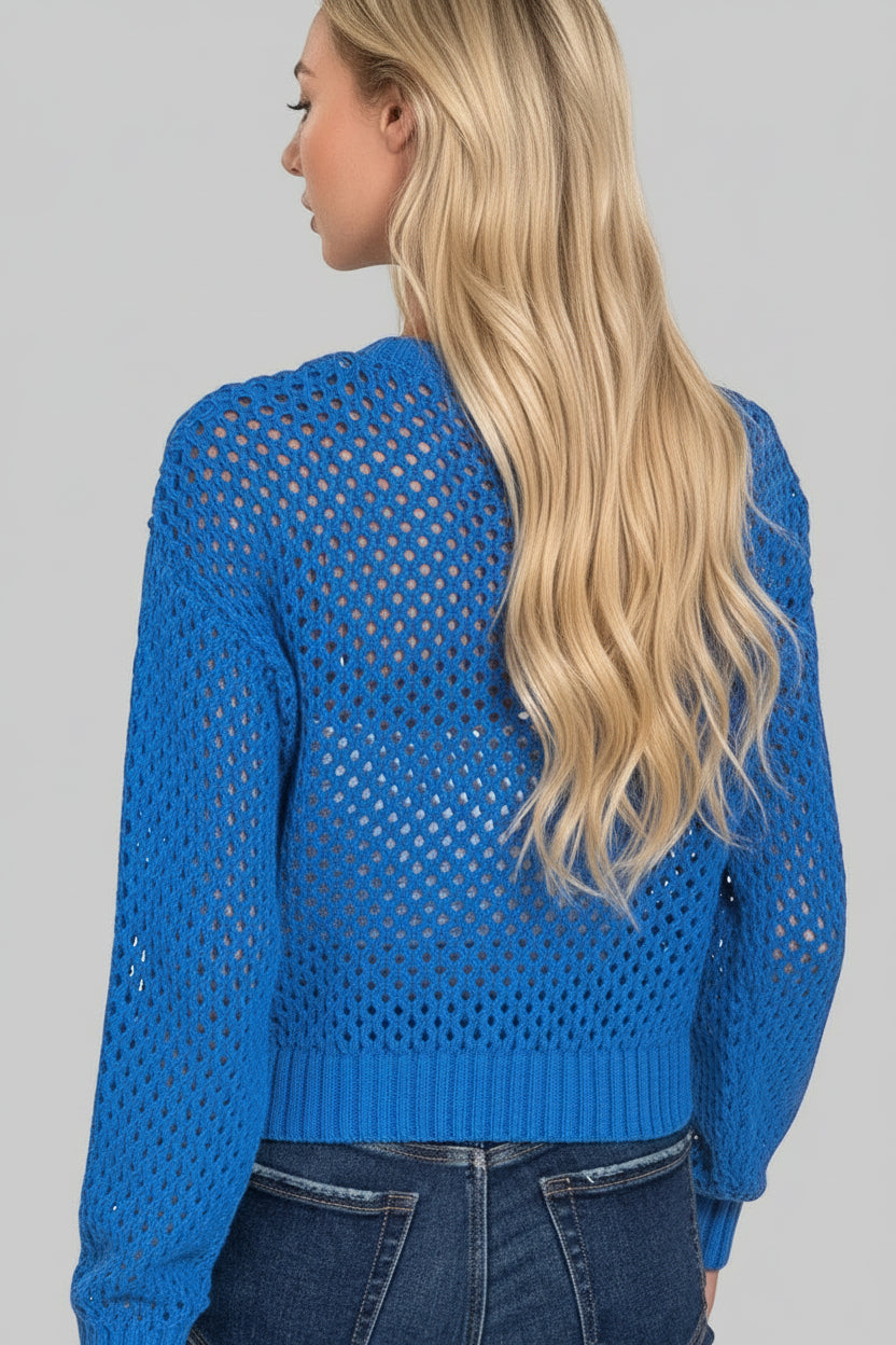 Claire Boho Crochet Cardigan Sweater