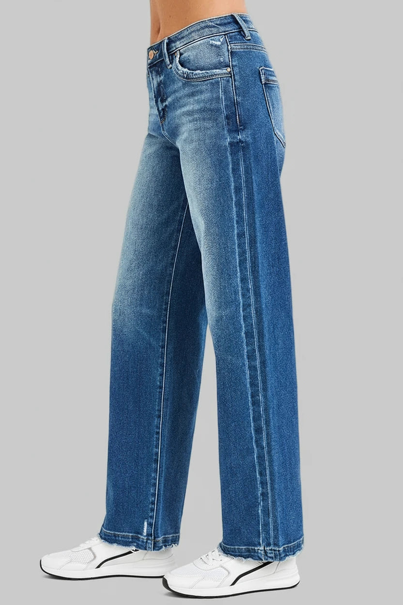 Cynthia Slouchy Baggy Jeans with Side Seam