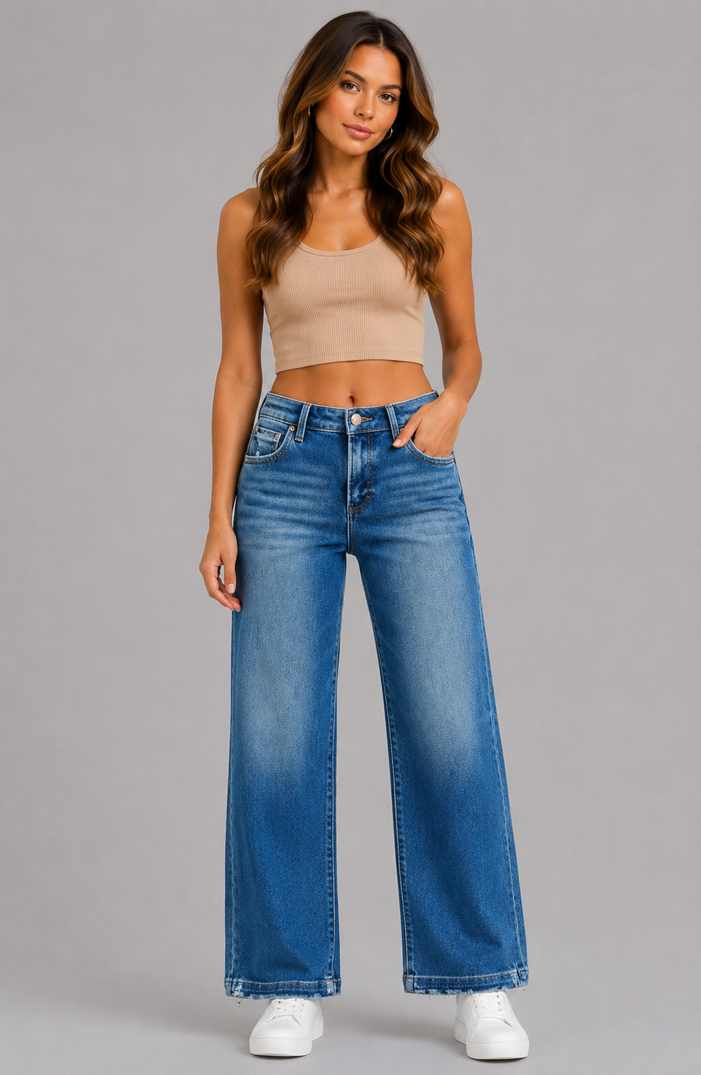 Cynthia Slouchy Baggy Jeans with Side Seam