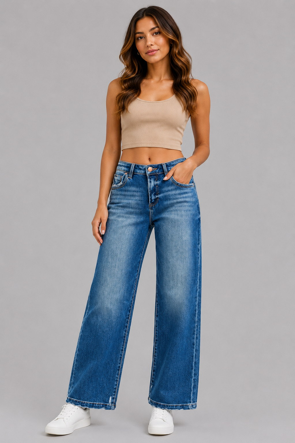 Cynthia Slouchy Baggy Jeans with Side Seam