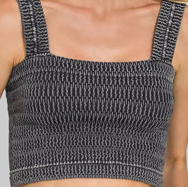 Delaney Square Neck Crop Top