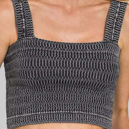 Delaney Square Neck Crop Top