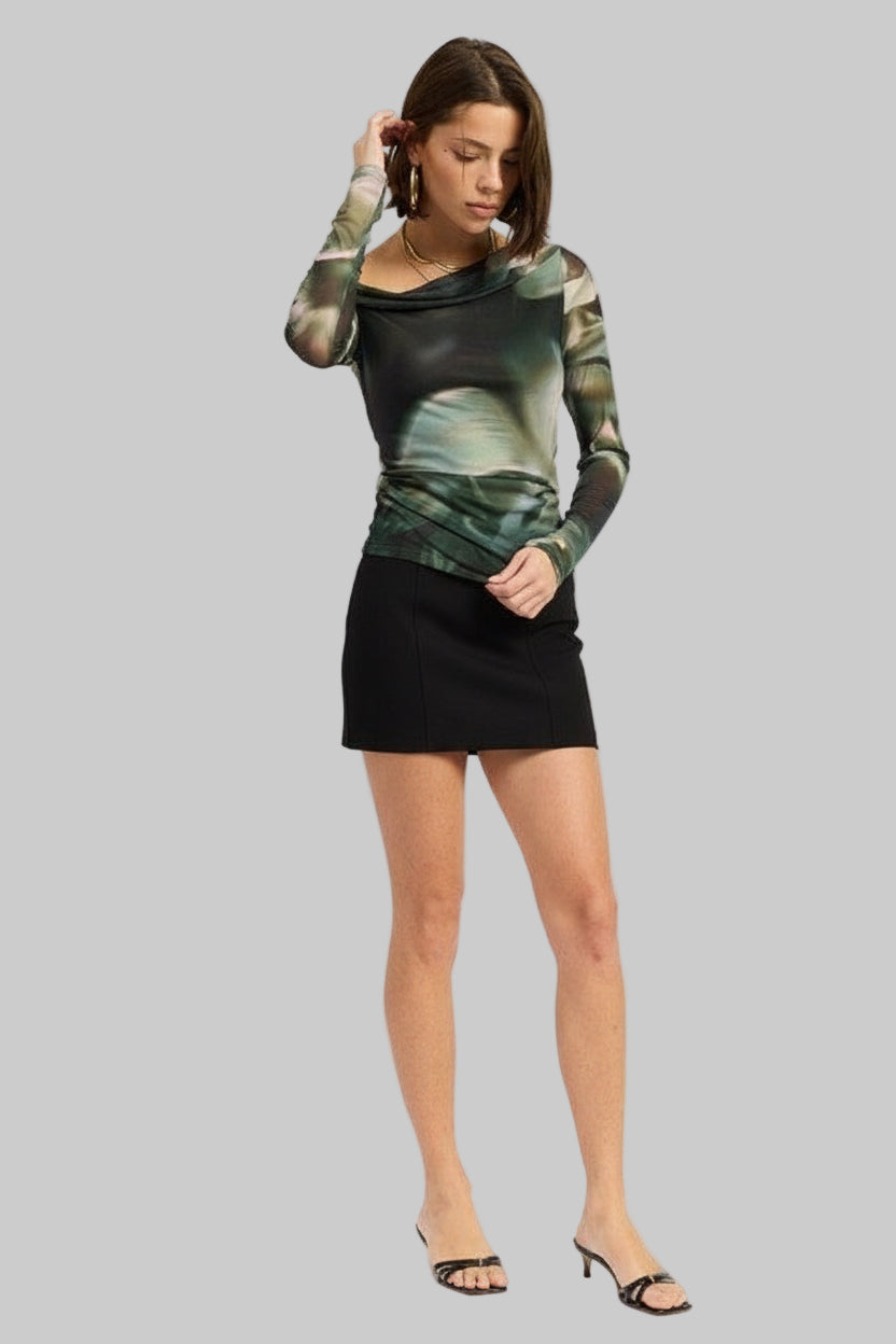 Desiree Mesh Off Shoulder Top