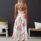 Destiny Lace Waist Panel Floral Midi Dress