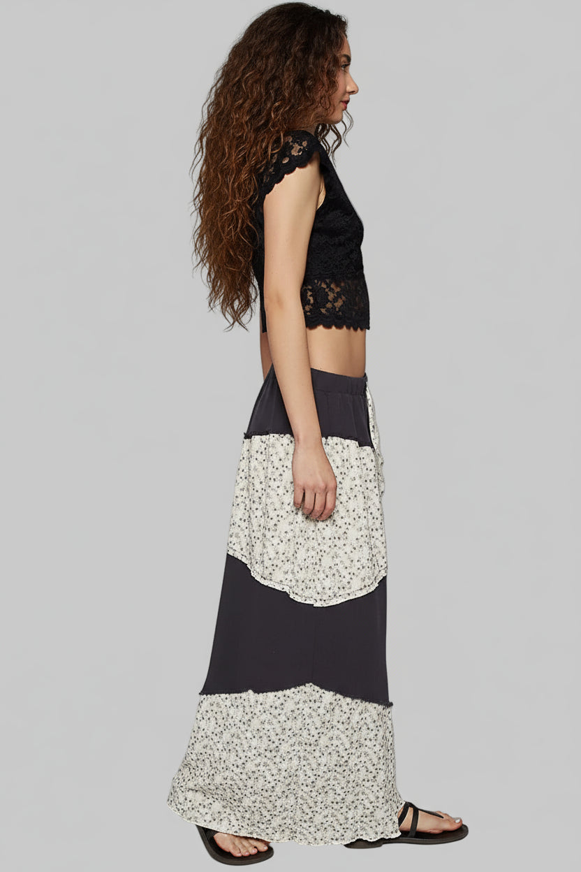 Eliana Boho Floral Wide Leg Pants