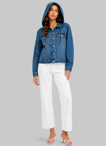 Elise Denim Hooded Jacket