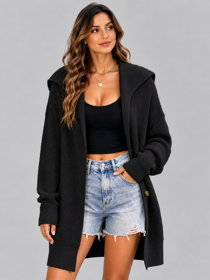 Ella Button Up Longline Cardigan