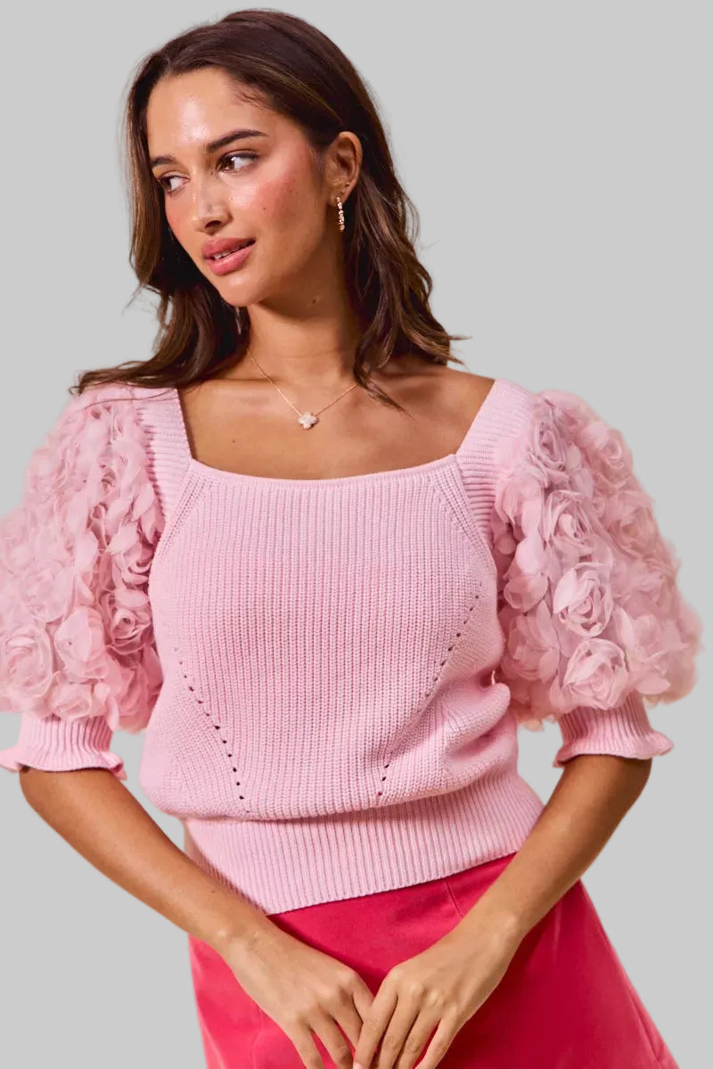 Elliana Rose Sleeves Sweater