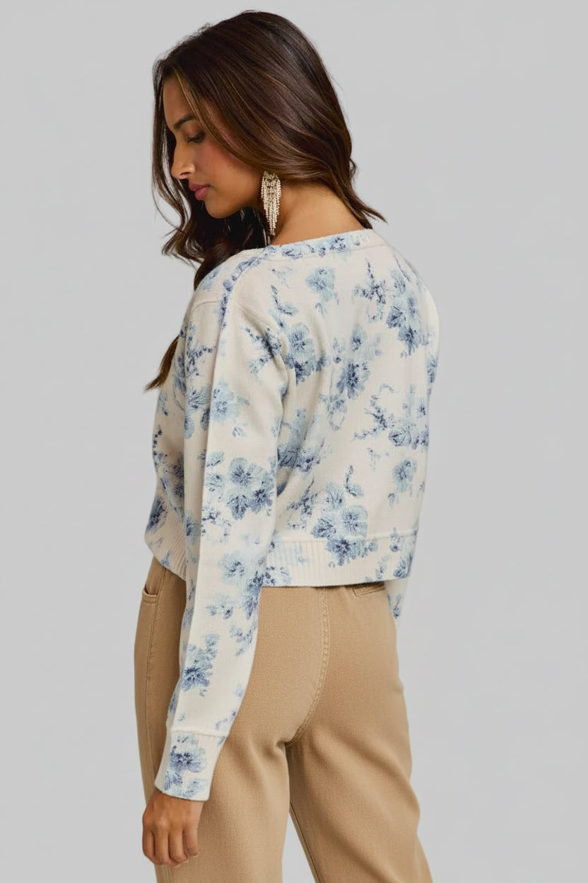 Georgia Vintage Floral Sweater Cardigan